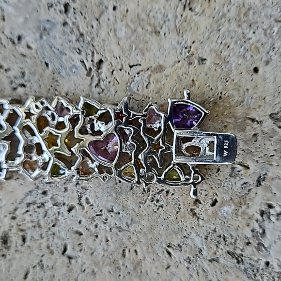 Charles Winston for JTV Sterling Silver & Bella Luce Gemstone Bracelet - Picture 13 of 16